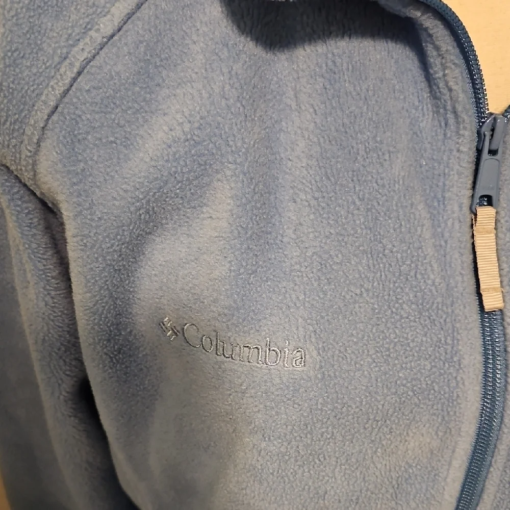 Columbia Women's Light Blue Fleece Jacket - Picture 3 of 7
